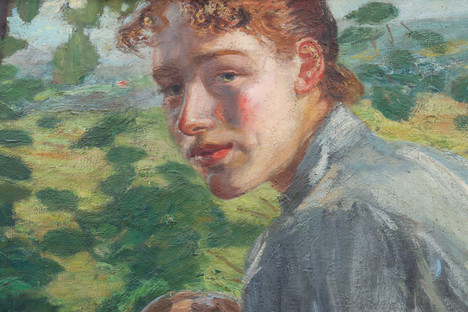 Fritz von Uhde, Die Töchter des Künstlers im Garten, 1897, Pommersches Landesmuseum