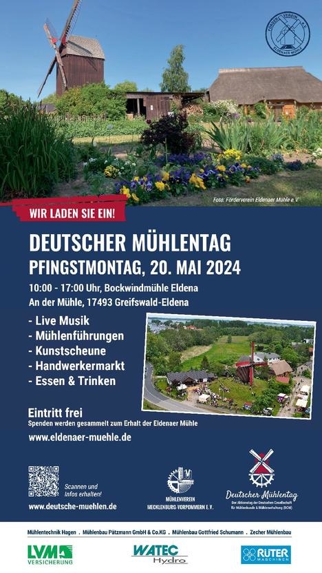 Eldenaer Mühlenfest zum 31. Deutschen Mühlentag